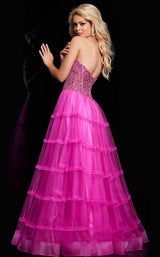 3 of 4 Jovani 26011 Hot Pink