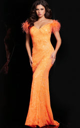 1 of 12 Jovani 26041 Orange