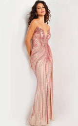 6 of 8 Jovani 26043 Nude/Red