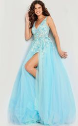1 of 4 Jovani 26045 Turquoise