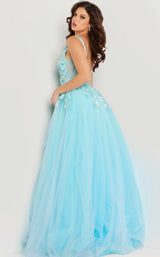 4 of 4 Jovani 26045 Turquoise