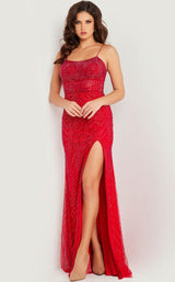 2 of 4 Jovani 26084 Red