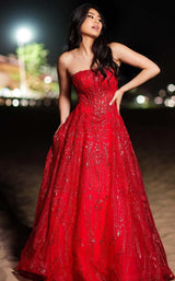 2 of 3 Jovani 26109 Red