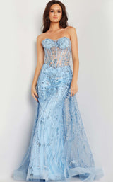 1 of 4 Jovani 26113 Light Blue