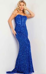 3 of 4 Jovani 26125 Royal