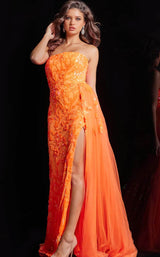1 of 11 Jovani 26134 Neon-Orange