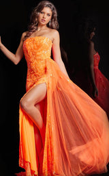 3 of 11 Jovani 26134 Neon-Orange