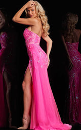 11 of 11 Jovani 26134 Neon-Pink