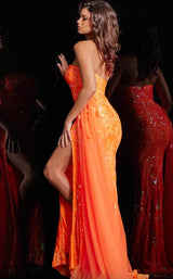 6 of 11 Jovani 26134 Neon-Orange