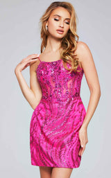 5 of 8 Jovani 26183 Fuchsia