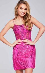 2 of 8 Jovani 26183 Fuchsia