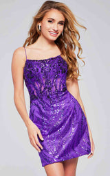 6 of 8 Jovani 26183 Purple