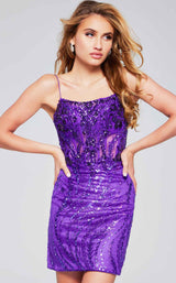 1 of 8 Jovani 26183 Purple