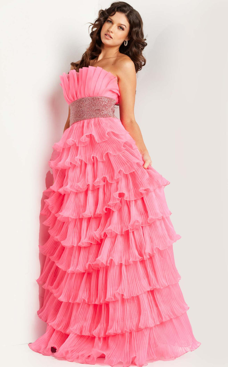 Jovani 26314 Hot Pink