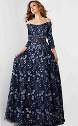 1 of 4 Jovani 26331 Navy