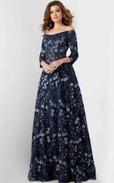 3 of 4 Jovani 26331 Navy