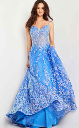 2 of 3 Jovani 29072 Turquoise