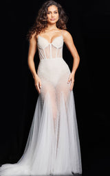 2 of 4 Jovani 36511 Off White