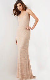 3 of 4 Jovani 36609 Nude/Silver