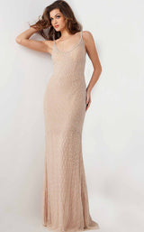 2 of 4 Jovani 36609 Nude/Silver