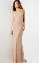 1 of 4 Jovani 36609 Nude/Silver