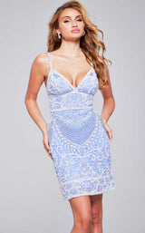 2 of 3 Jovani 36782 Periwinkle