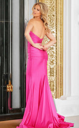 4 of 4 Jovani 37006 Fuchsia