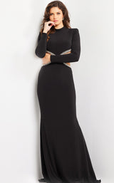 2 of 4 Jovani 37037 Black