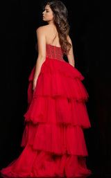 3 of 3 Jovani 37210 Red