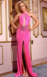 3 of 7 Jovani 37218 Hot Pink