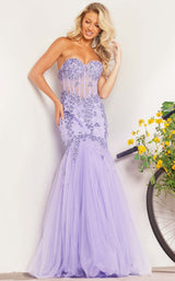 3 of 5 Jovani 37249 Lilac