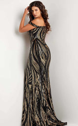 3 of 3 Jovani 37351 Black/Gold