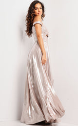 3 of 4 Jovani 37381 Taupe