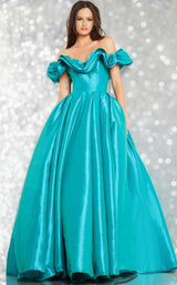 1 of 4 Jovani 37476 Aqua