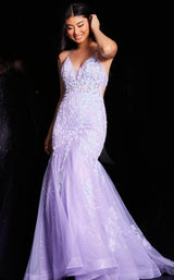1 of 3 Jovani 37487 Lilac