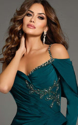4 of 4 Jovani 37566 Dark-Green