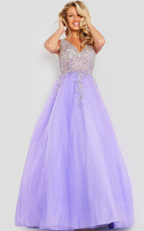 2 of 8 Jovani 37589 Lilac