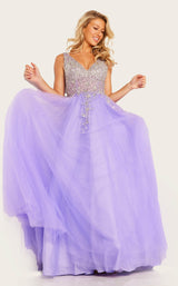 3 of 8 Jovani 37589 Lilac