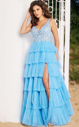 1 of 4 Jovani 37632 Dark Blue