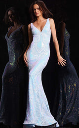 2 of 5 Jovani 38148 Light Blue