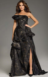 1 of 3 Jovani 38265 Brown-Black