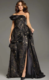 2 of 3 Jovani 38265 Brown-Black