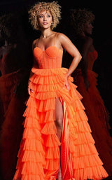 2 of 4 Jovani 38277 Orange