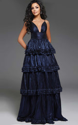 1 of 3 Jovani 38296 Navy