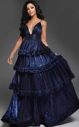 2 of 3 Jovani 38296 Navy