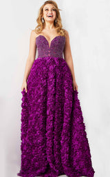 1 of 4 Jovani 38318 Purple