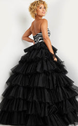 3 of 3 Jovani 38360 Black/White