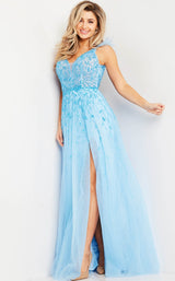 1 of 2 Jovani 38430 Light Blue