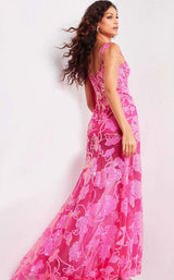 5 of 5 Jovani 38462 Hot-Pink