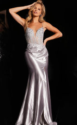 1 of 3 Jovani 38487 Silver